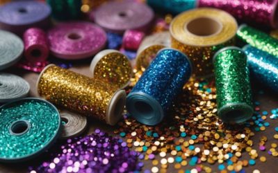 Basteln mit Glitzer und Pailletten